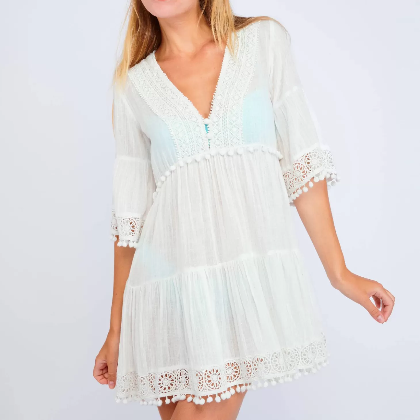 Banana Moon Caftan Natali Jayany En Coton-Femme Tunique De Plage & Paréo