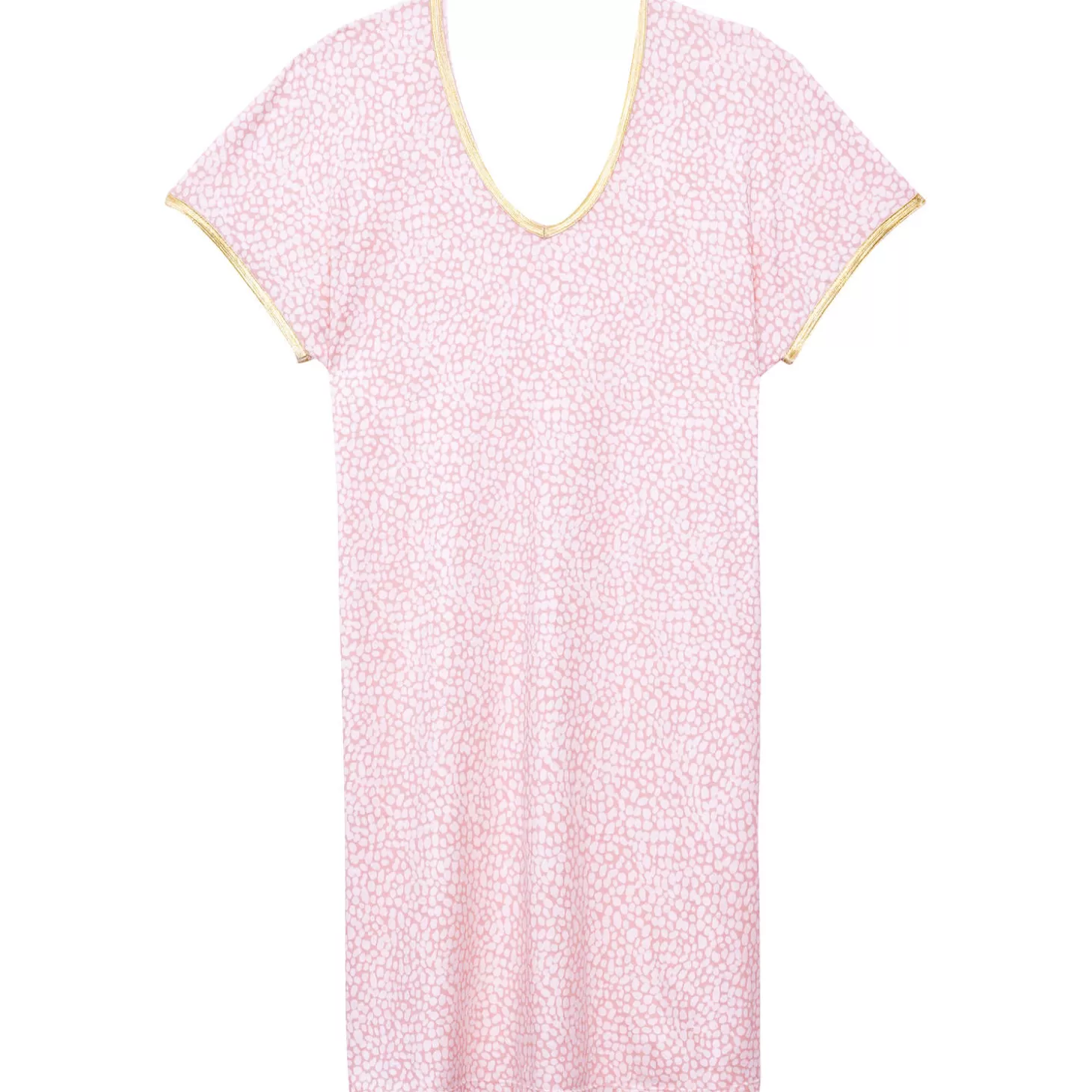 Le Chat Chemise De Nuit Courte En Coton-Femme Chemise De Nuit