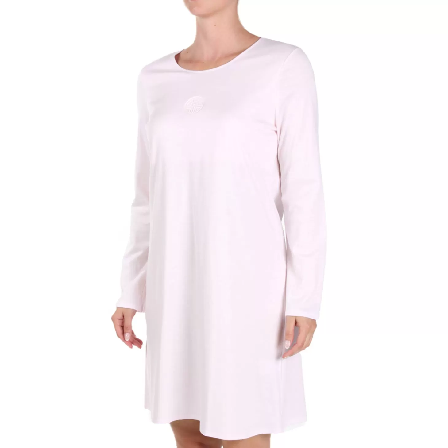 Féraud Chemise De Nuit Manches Longues En Coton-Femme Chemise De Nuit