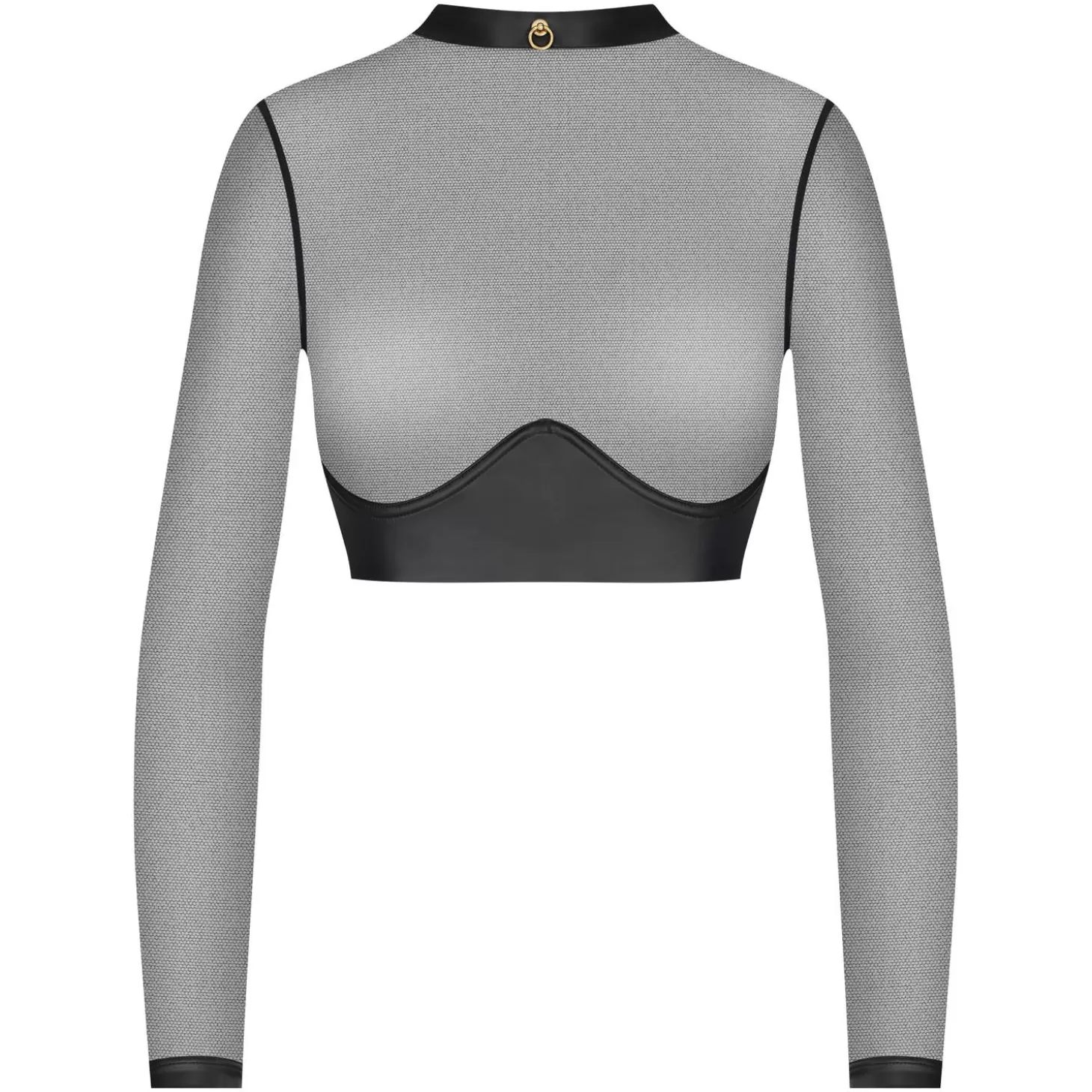 Maison Close Crop Top Manches Longues-Femme Caraco Et Top