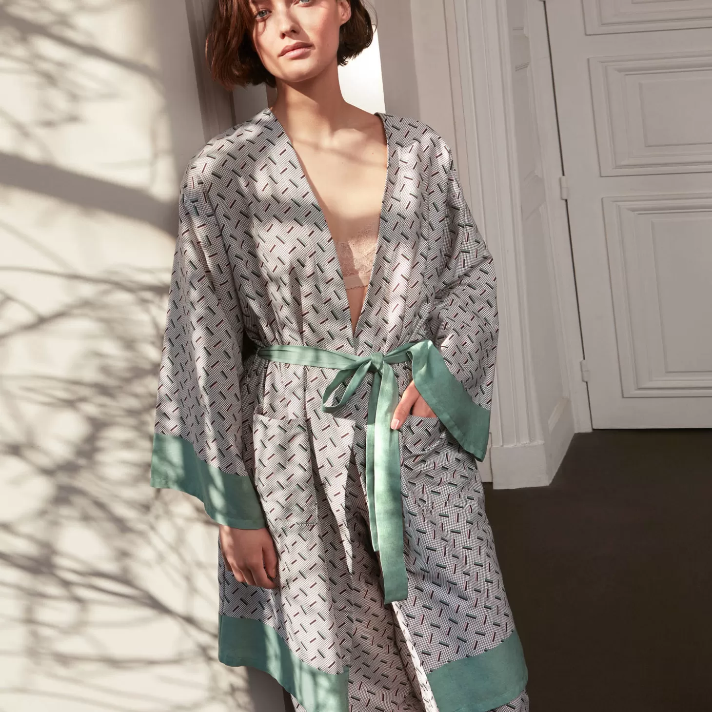 Laurence Tavernier Kimono Court En Coton-Femme Déshabillé Et Kimono