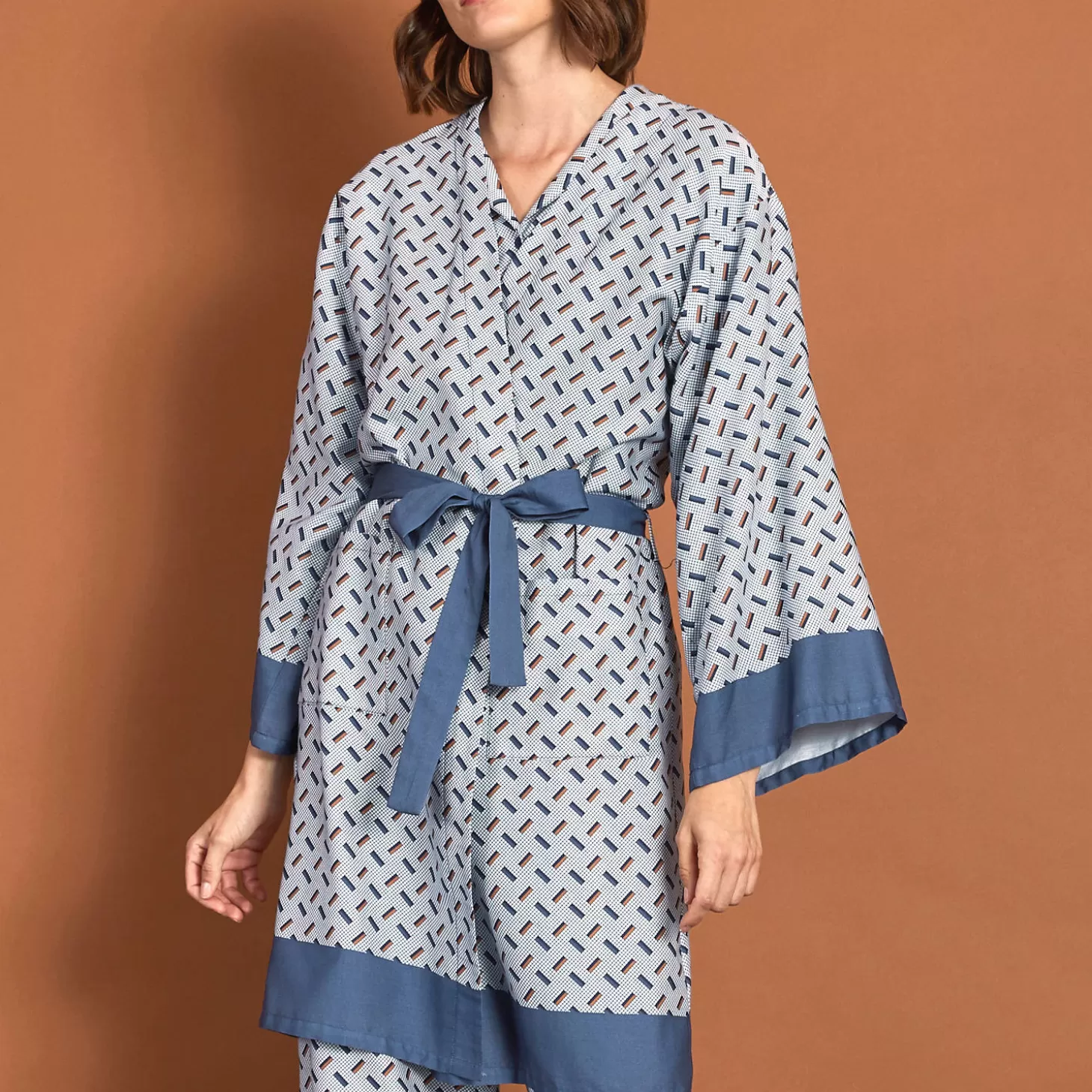 Laurence Tavernier Kimono Court En Coton-Femme Déshabillé Et Kimono