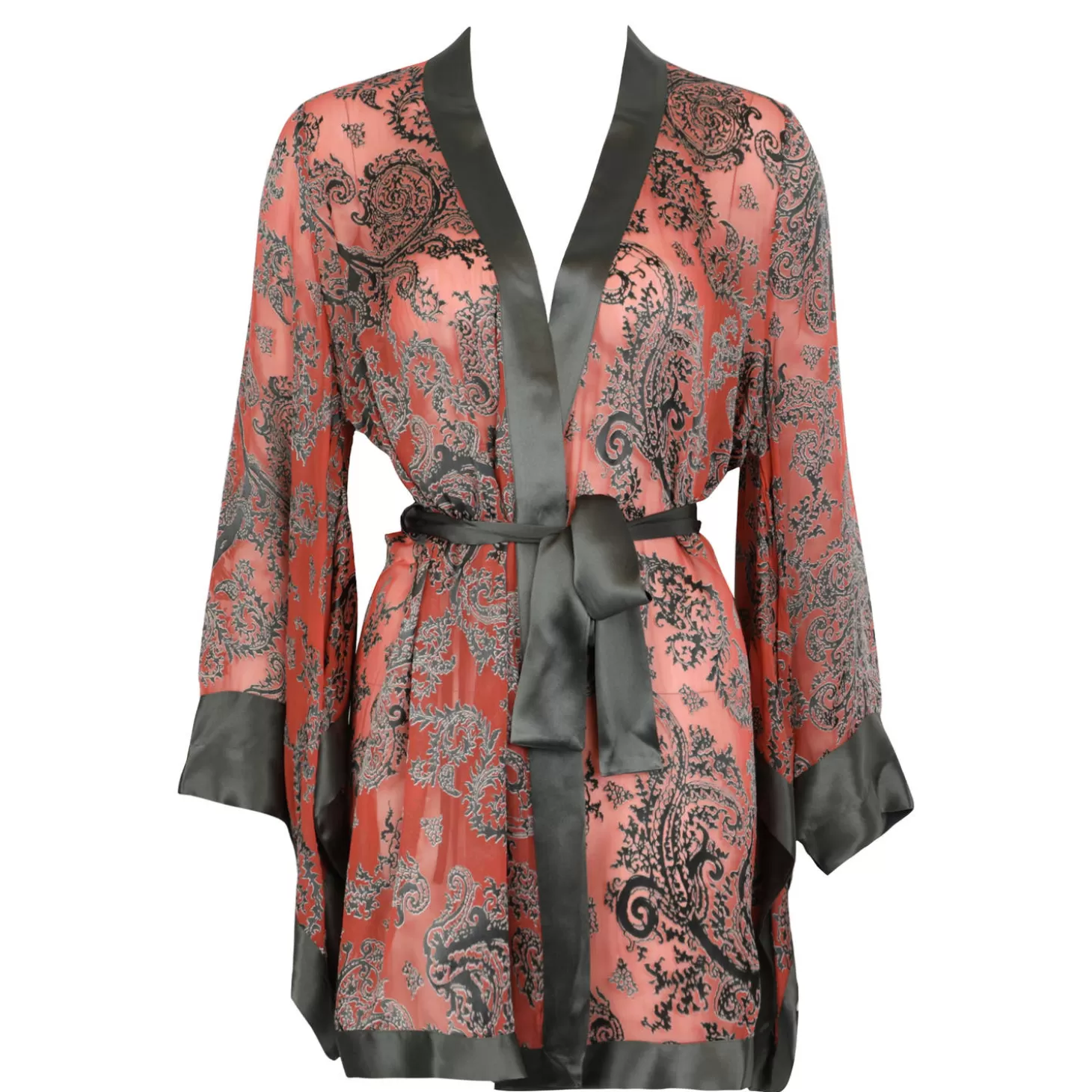 Marjolaine Kimono Court En Soie-Femme Déshabillé Et Kimono