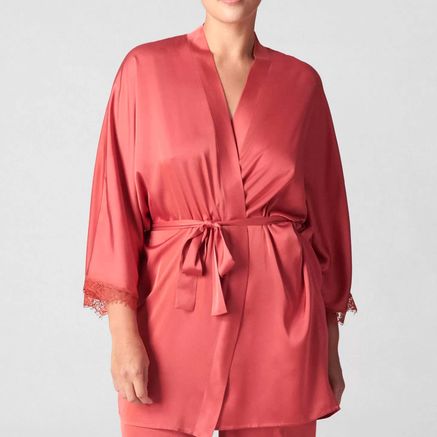 Simone Pérèle Kimono En Satin-Femme Déshabillé Et Kimono