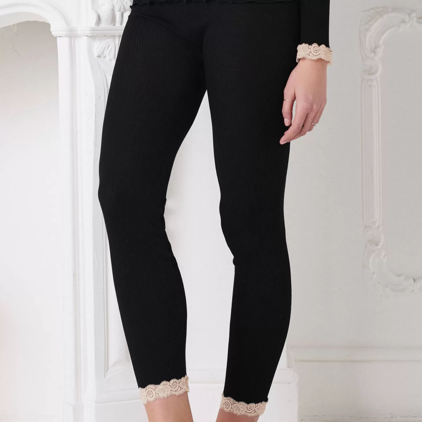 Oscalito Legging En Laine Et Soie-Femme Ensemble De Détente