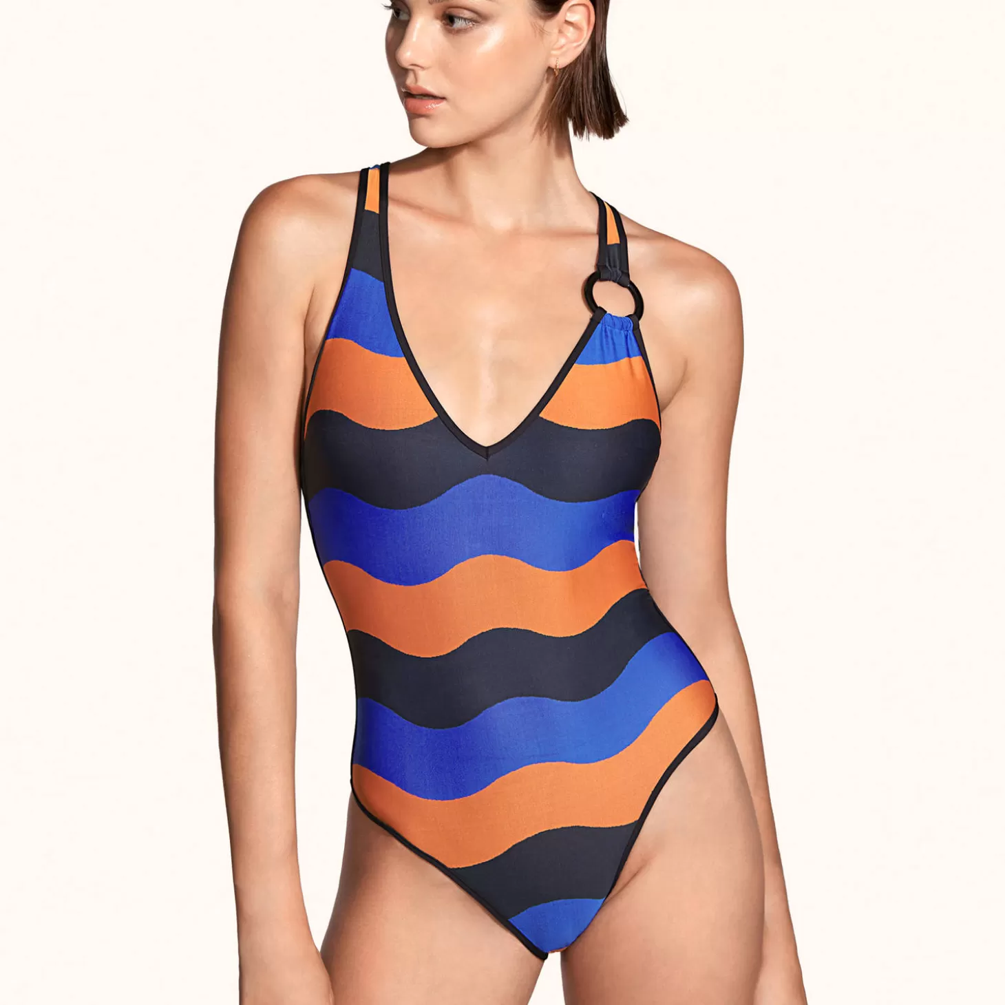 Andres Sarda Maillot De Bain 1 Pièce Decollete Plongeant Sans Armatures-Femme Autres Formes