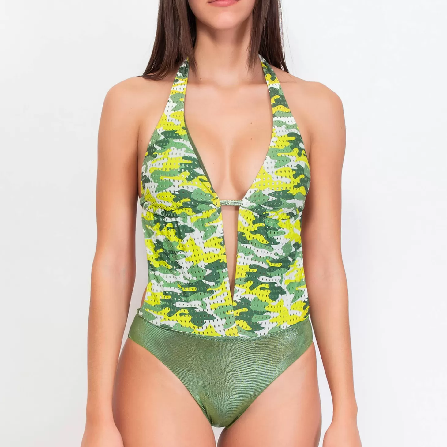 Verdissima Maillot De Bain 1 Pièce Decollete Plongeant Sans Armatures-Femme Autres Formes