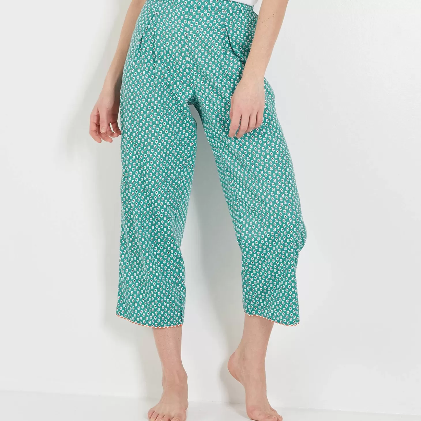 Laurence Tavernier Pantalon 7/8 En Coton-Femme Ensemble De Détente