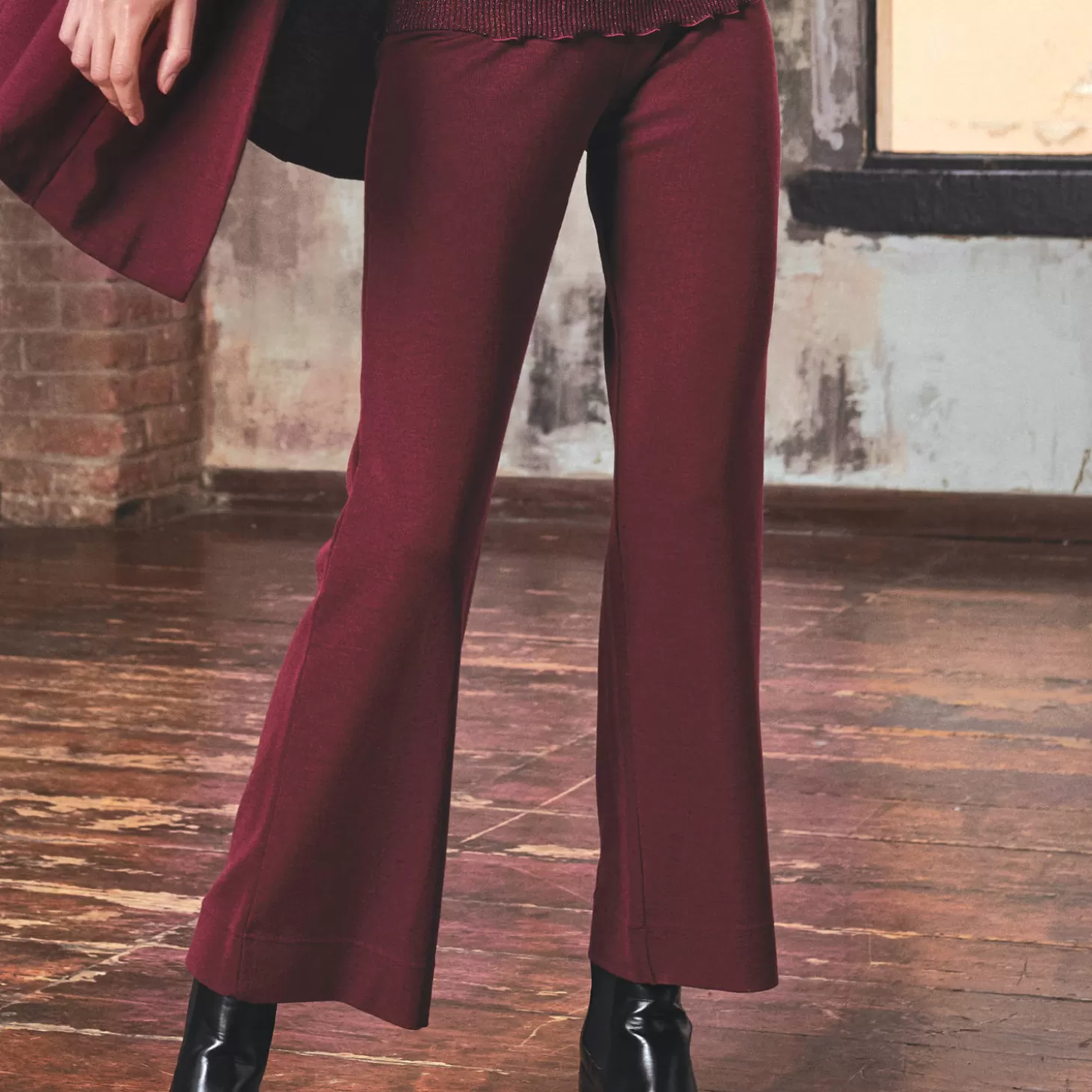 Oscalito Pantalon En Laine Et Soie-Femme Ensemble De Détente