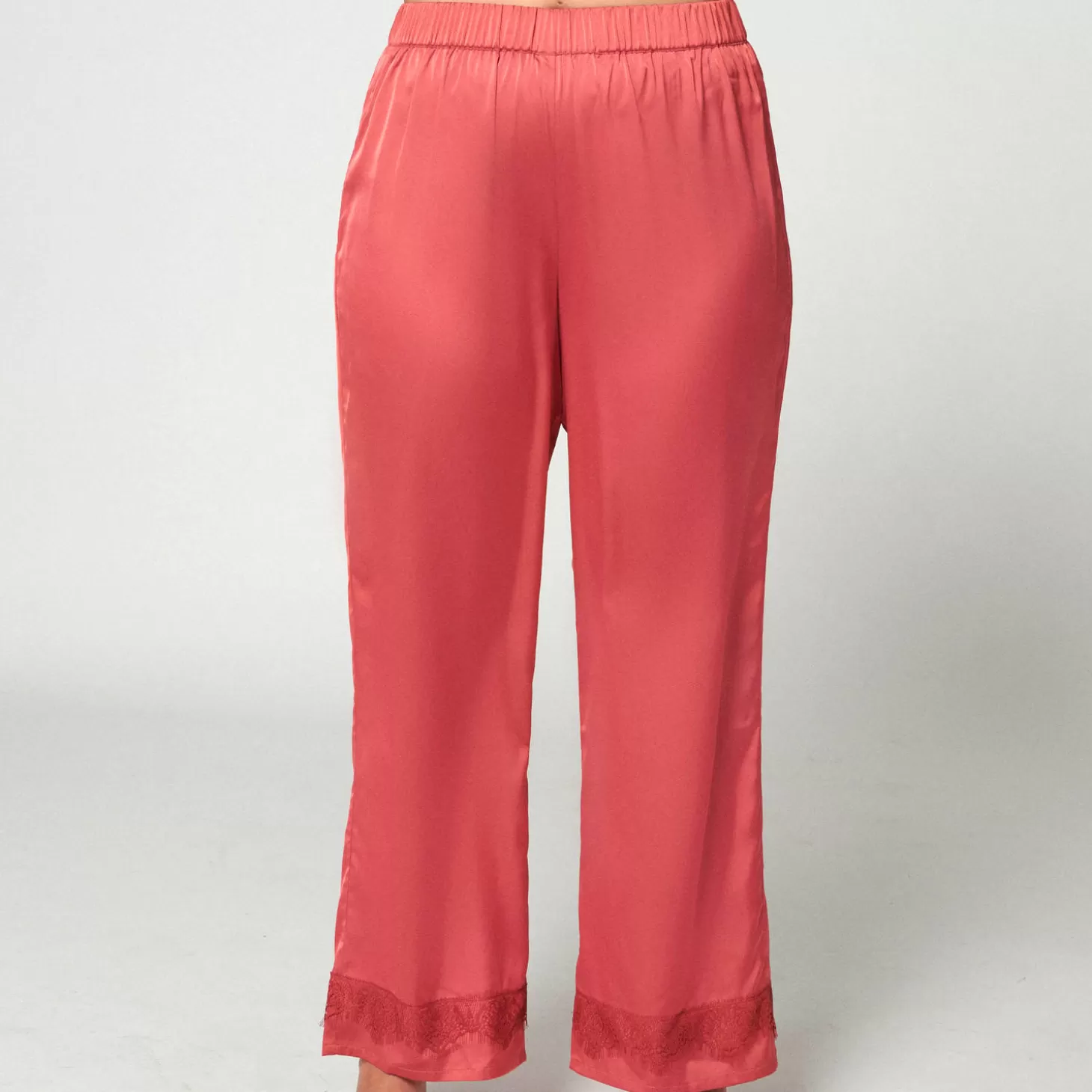 Simone Pérèle Pantalon En Satin-Femme Ensemble De Détente