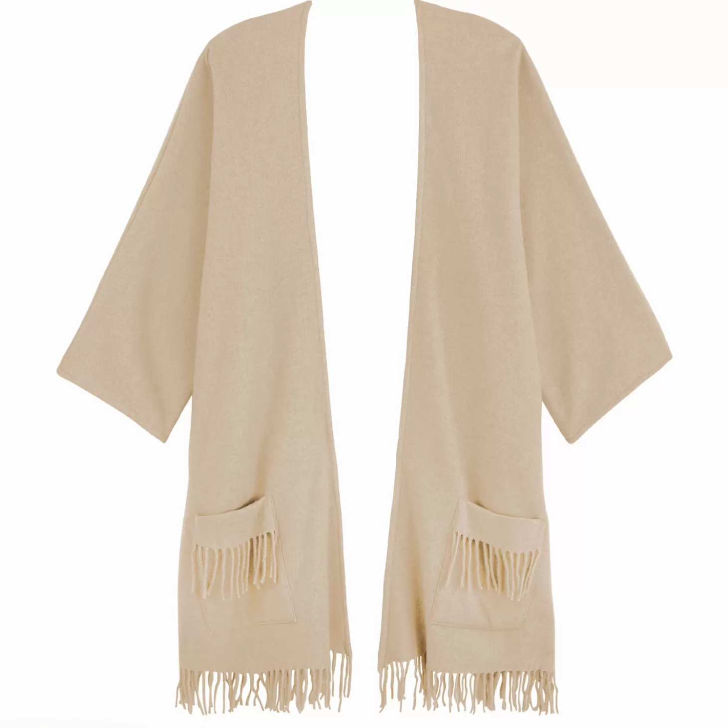 Laurence Tavernier Poncho 3/4 En Laine-Femme Pull & Gilet