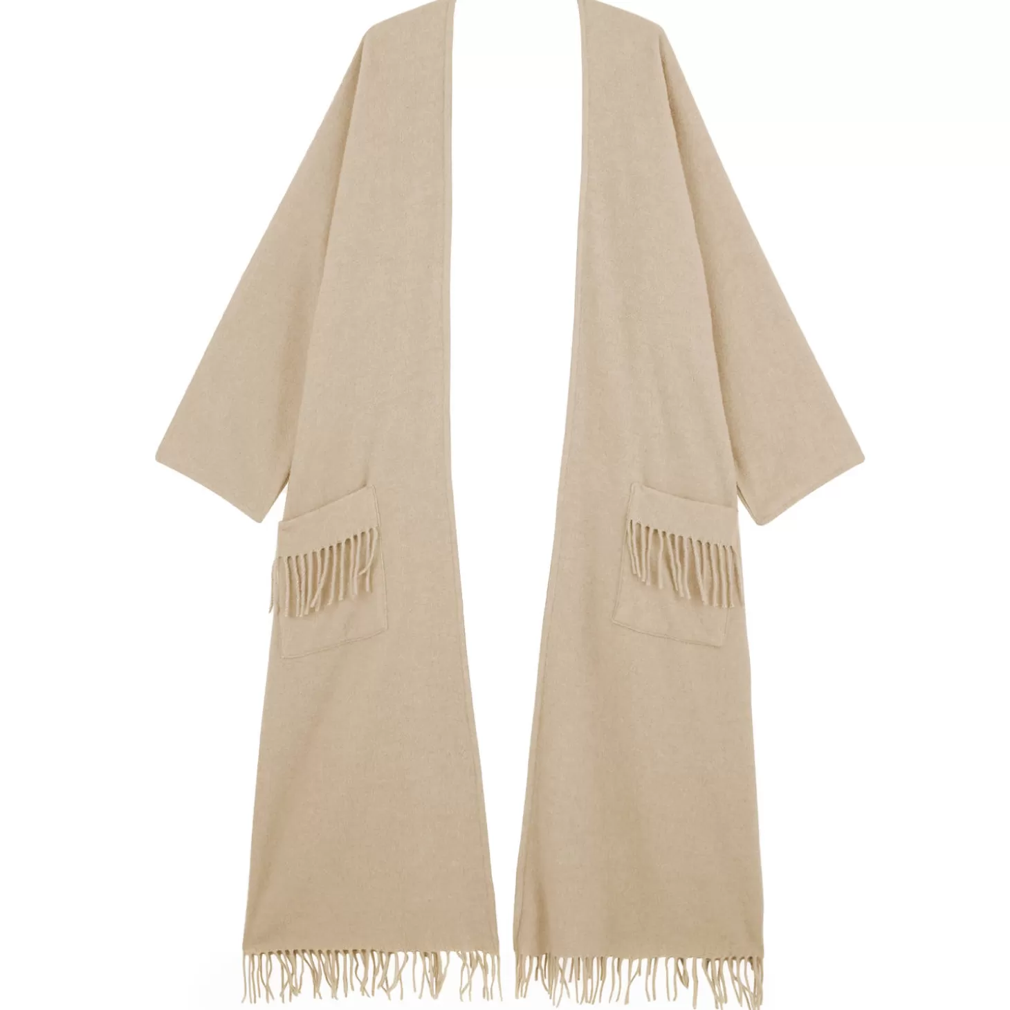 Laurence Tavernier Poncho Long En Laine-Femme Pull & Gilet