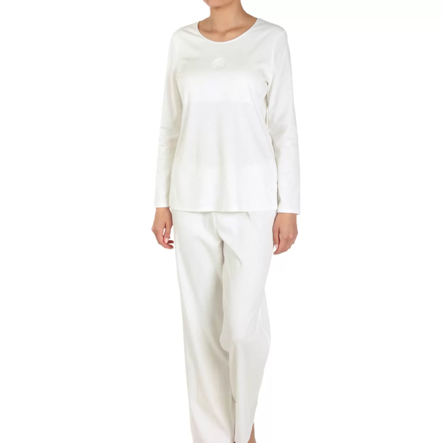 Féraud Pyjama Col Rond En Coton-Femme Pyjama