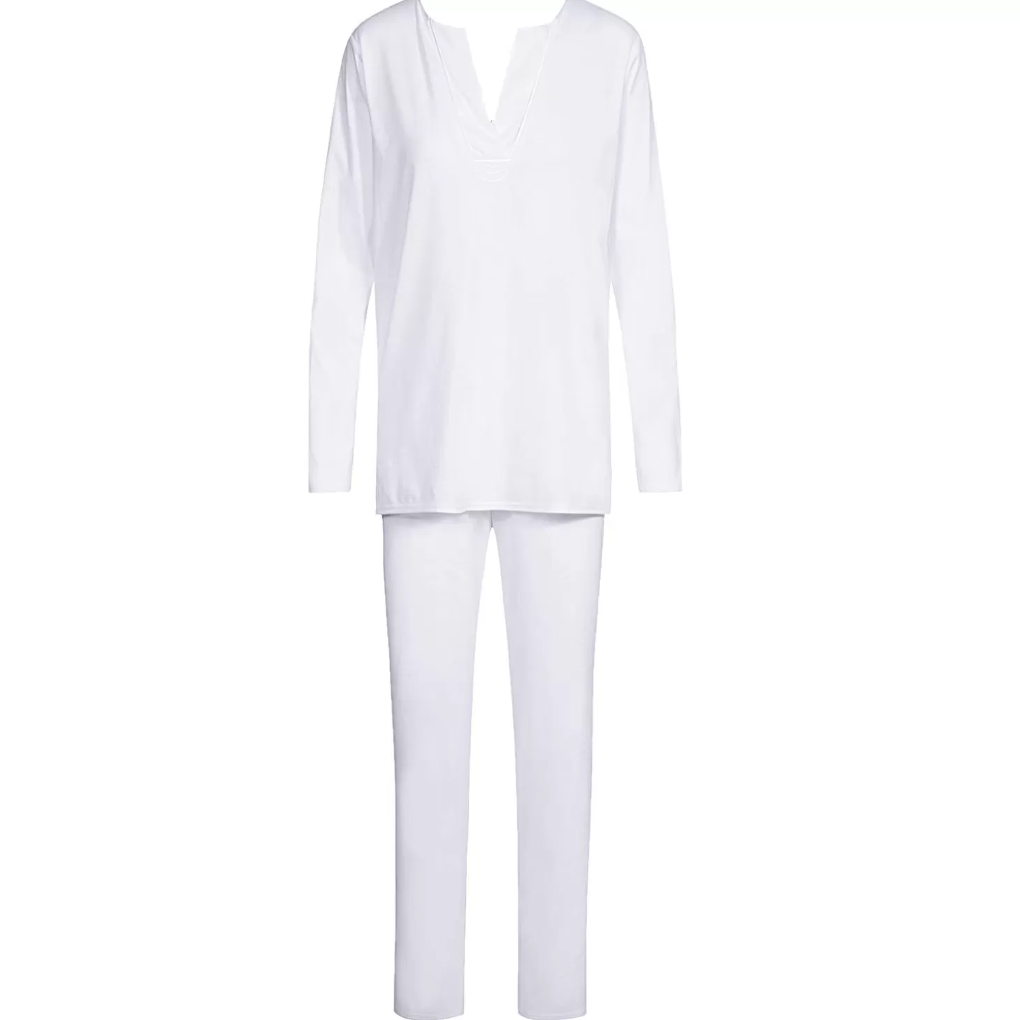 Féraud Pyjama Col V En Coton-Femme Pyjama