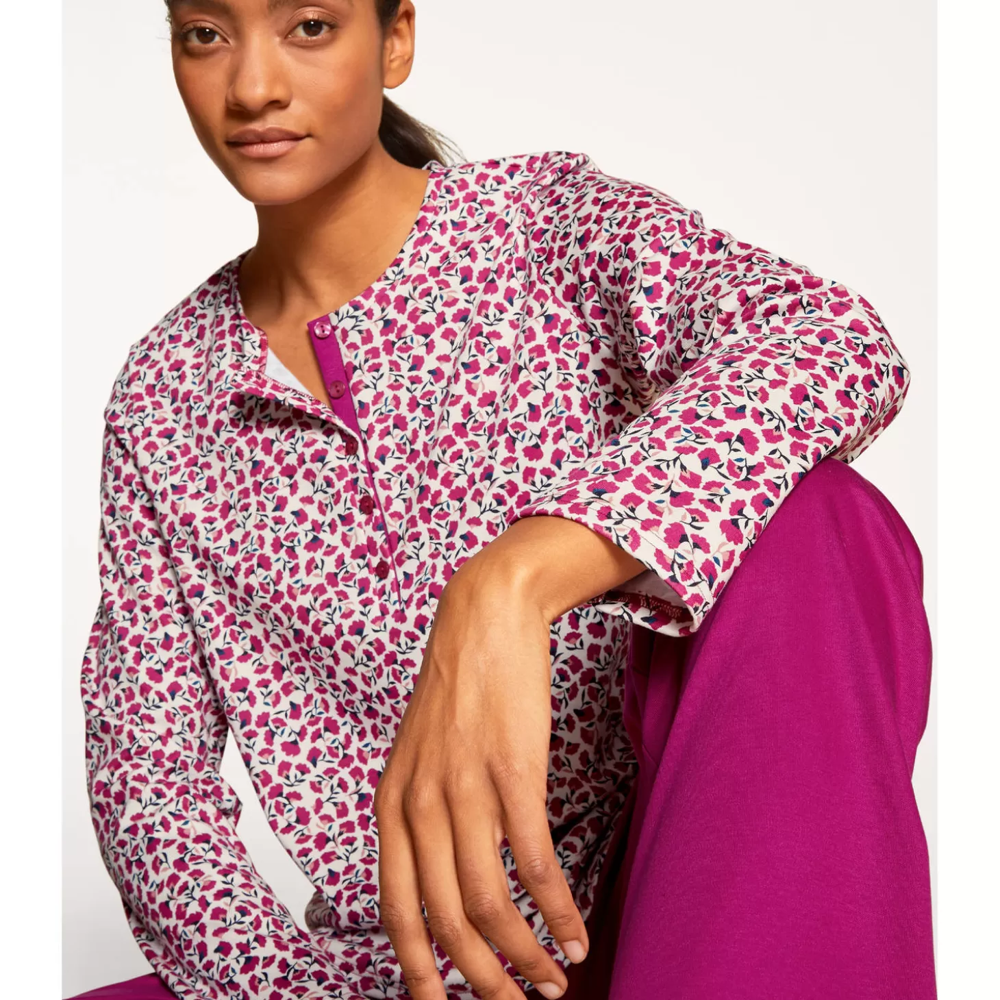 Calida Pyjama En Coton-Femme Pyjama