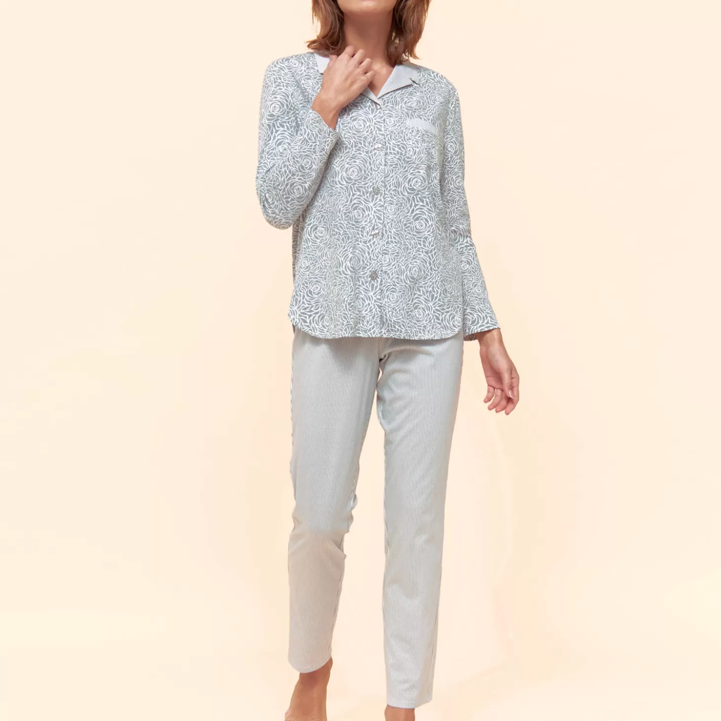 Féraud Pyjama En Coton-Femme Pyjama