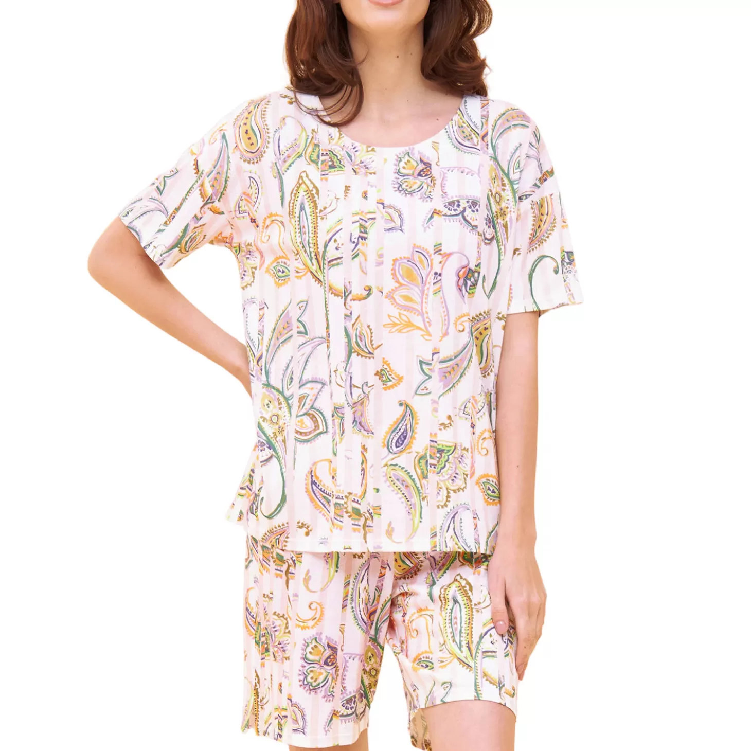 Féraud Pyjama Short En Coton-Femme Pyjama