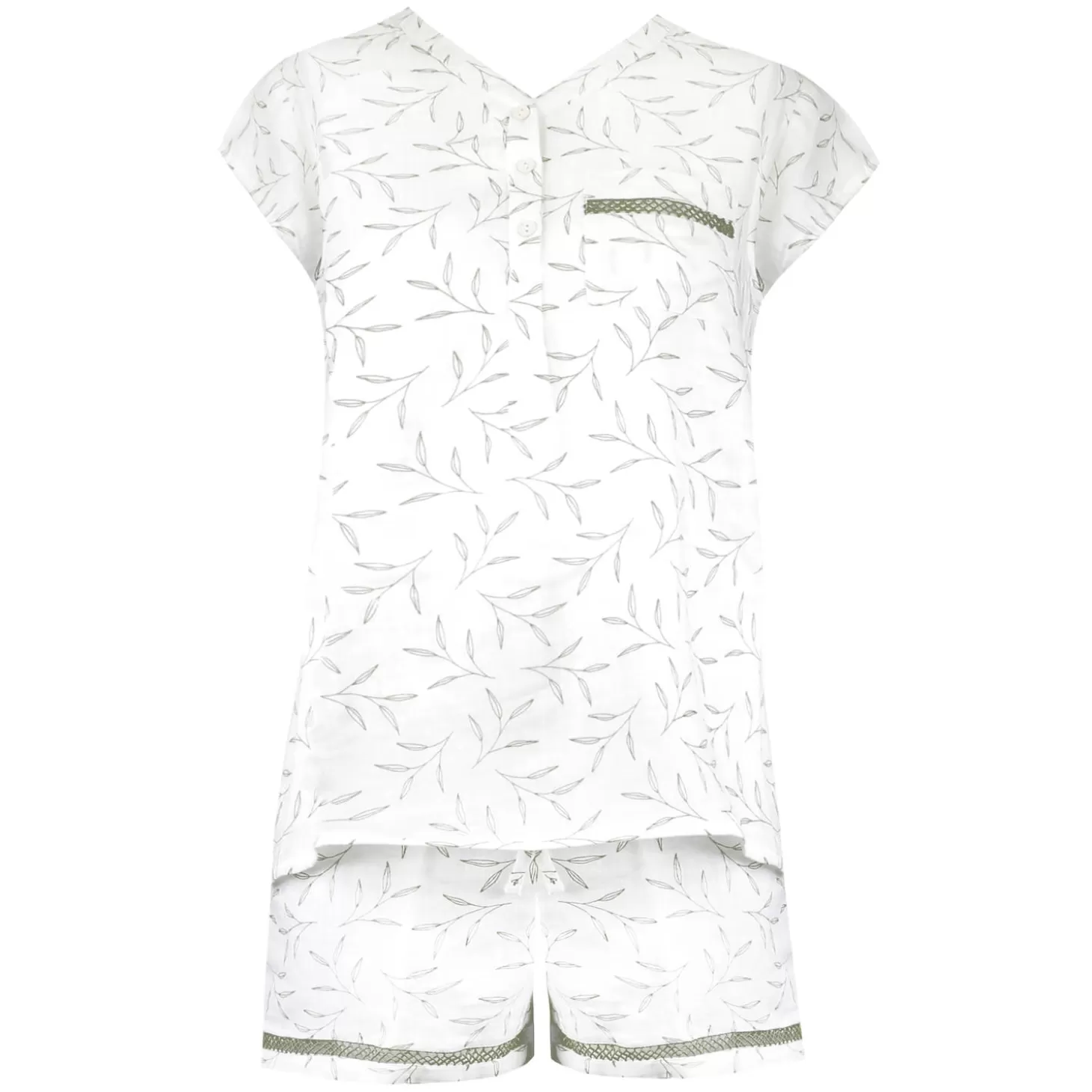 Canat Pyjama Short En Coton-Femme Pyjama