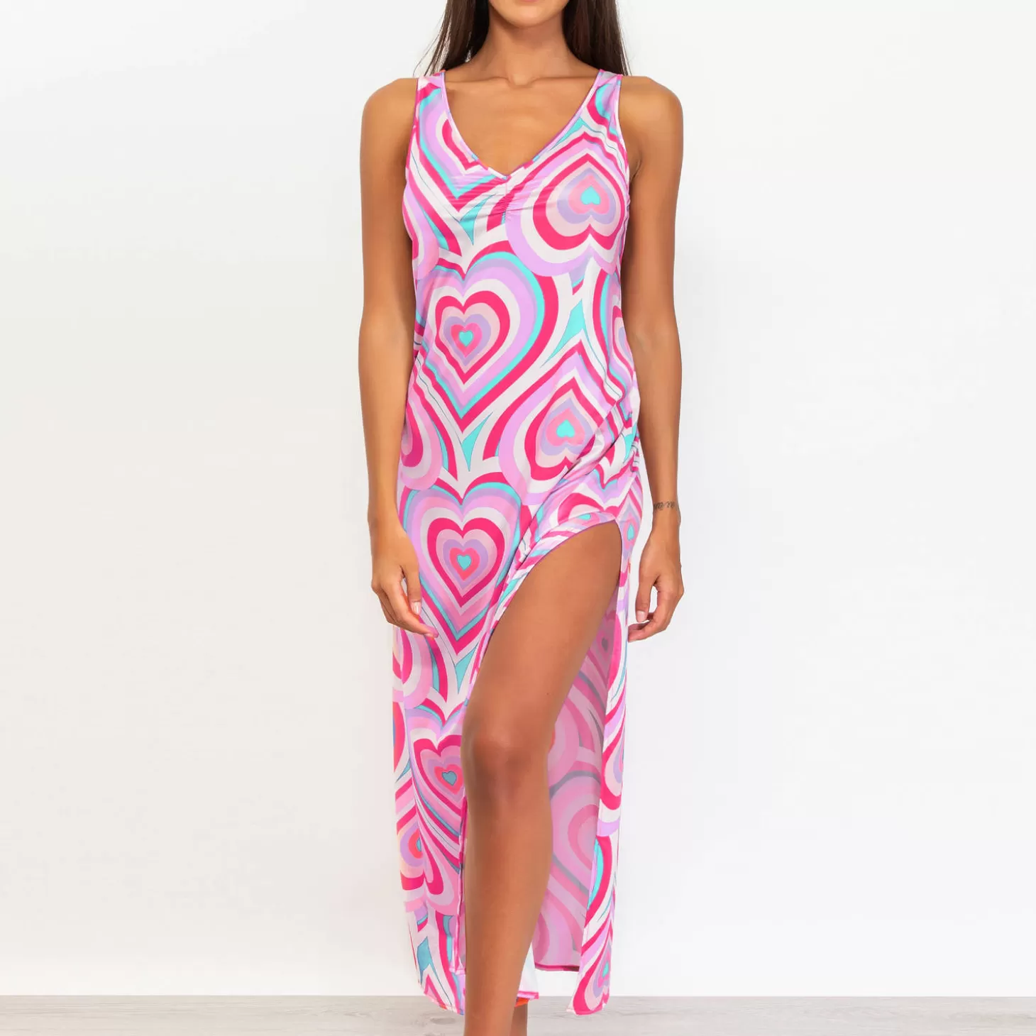 Verdissima Robe De Plage Longue-Femme Robe De Plage