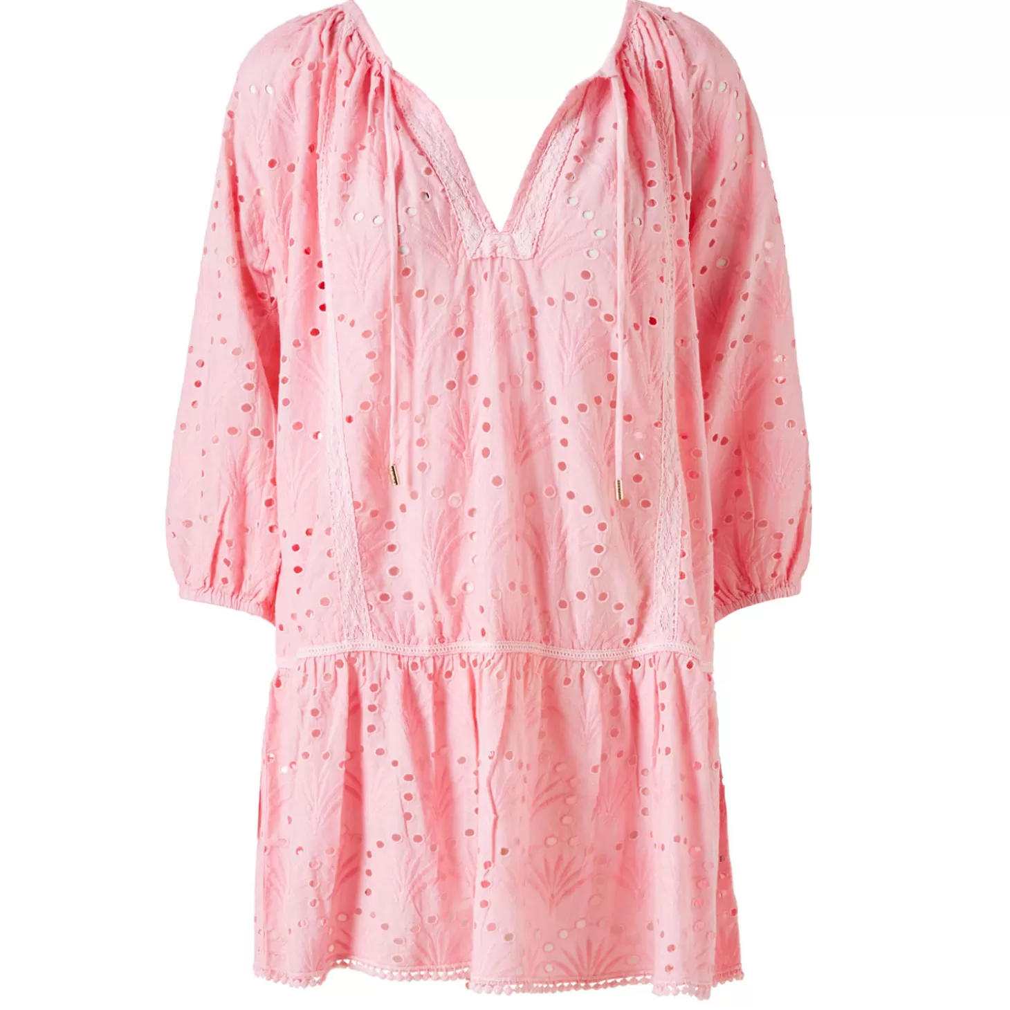 Melissa Odabash Robe De Plage Manches 3/4 Ashley En Coton-Femme Robe De Plage