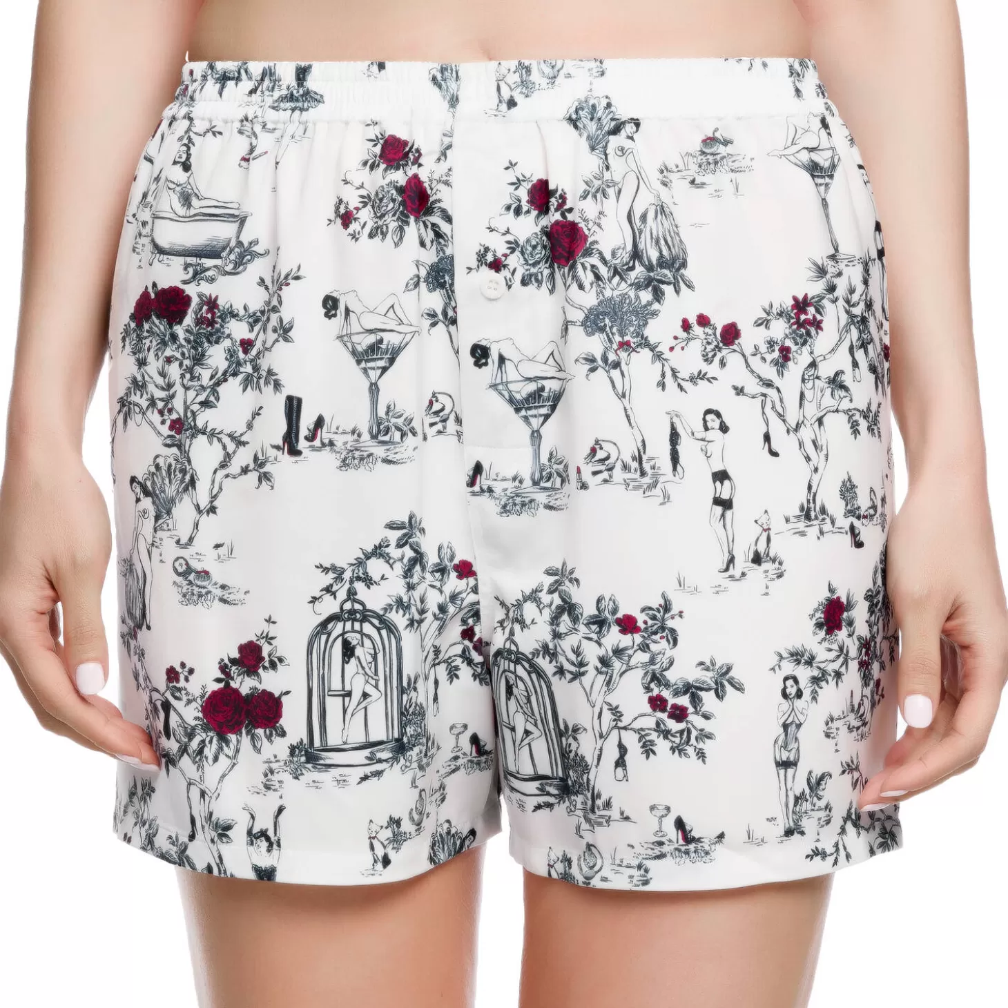 Dita Von Teese Short En Satin-Femme Short