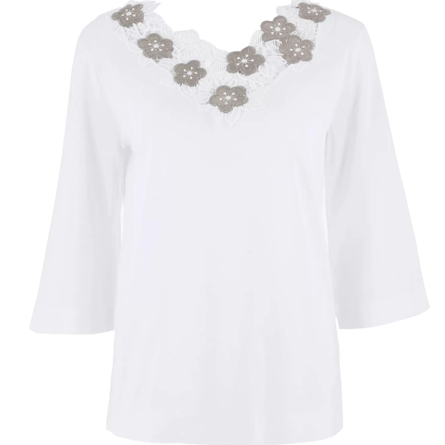 Oscalito Top Manches 3/4 En Coton-Femme Caraco Et Top