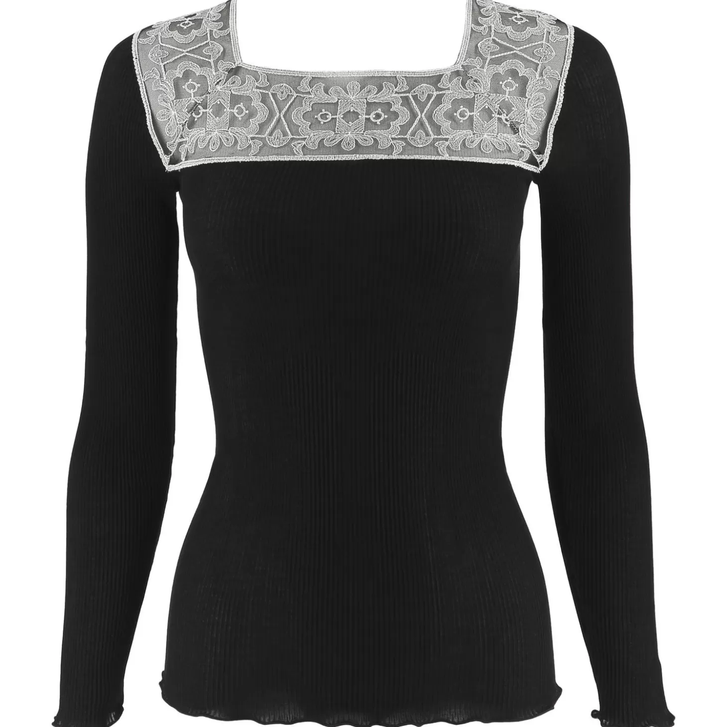 Oscalito Top Manches Longues En Coton Fil D'Ecosse-Femme Caraco Et Top